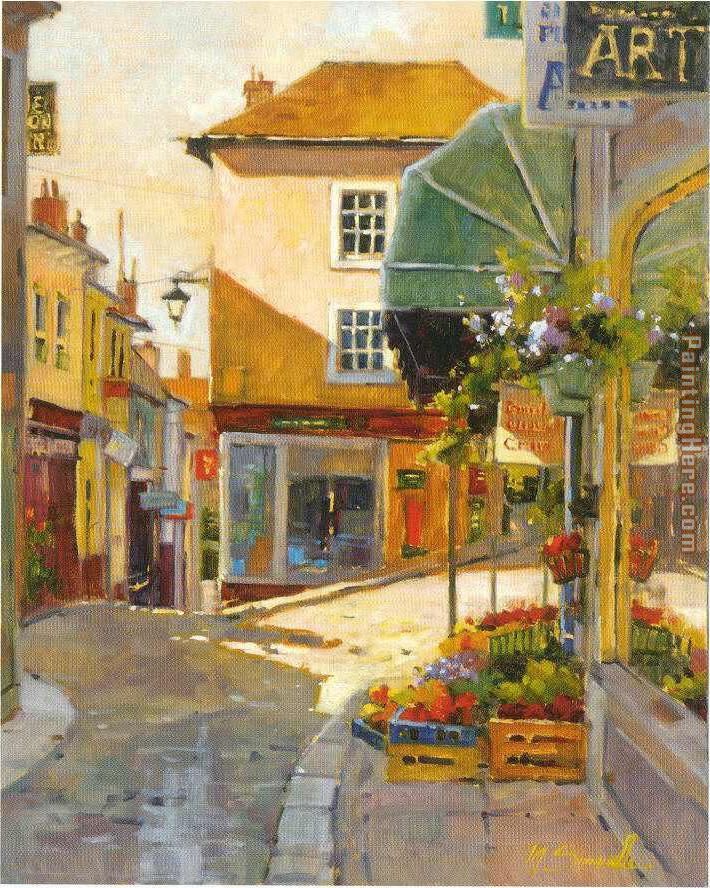 cobblestone village by marilyn simandle painting - Unknown Artist cobblestone village by marilyn simandle art painting